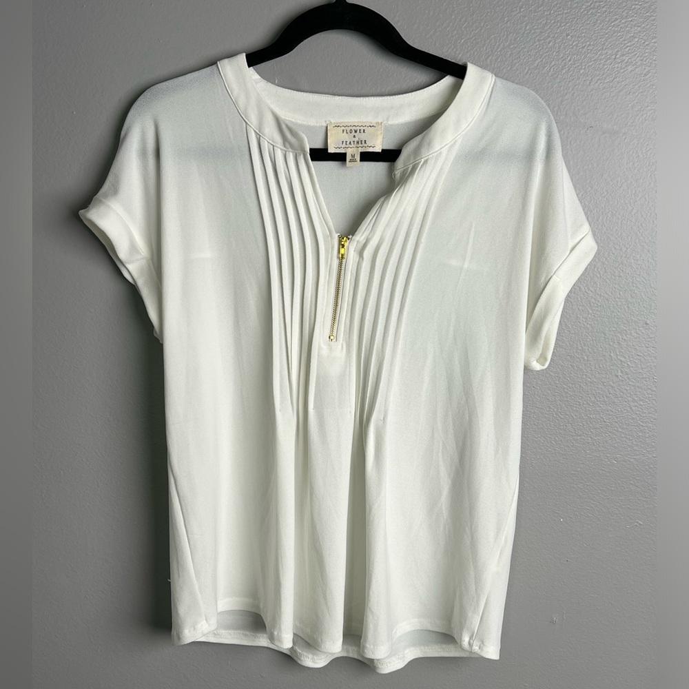 Anthropologie‎ Flower and Feather Women Top- Medium